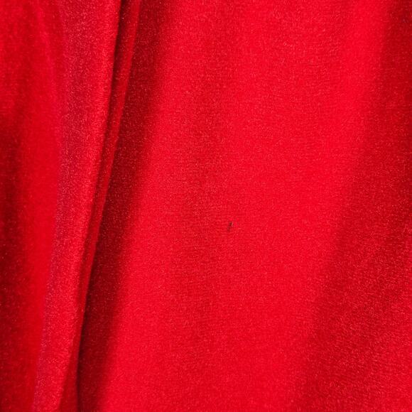 Vintage 70s Red Embroidered Collar Robe Lounge Dress Nightgown Shadowline USA M - Picture 13 of 13